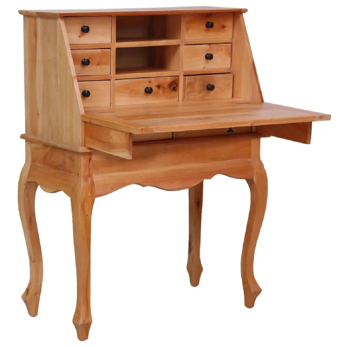 vidaXL Bureau secrétaire 78x42x103 cm Bois d'acajou massif