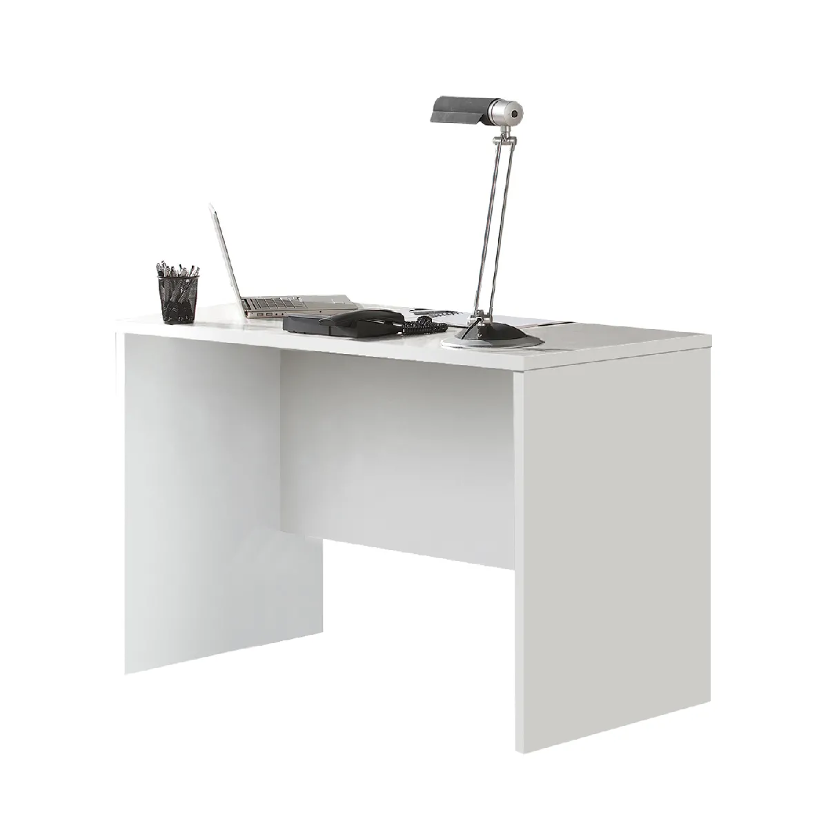 Bureau coloris Blanc - longueur 120 x profondeur 60 cm