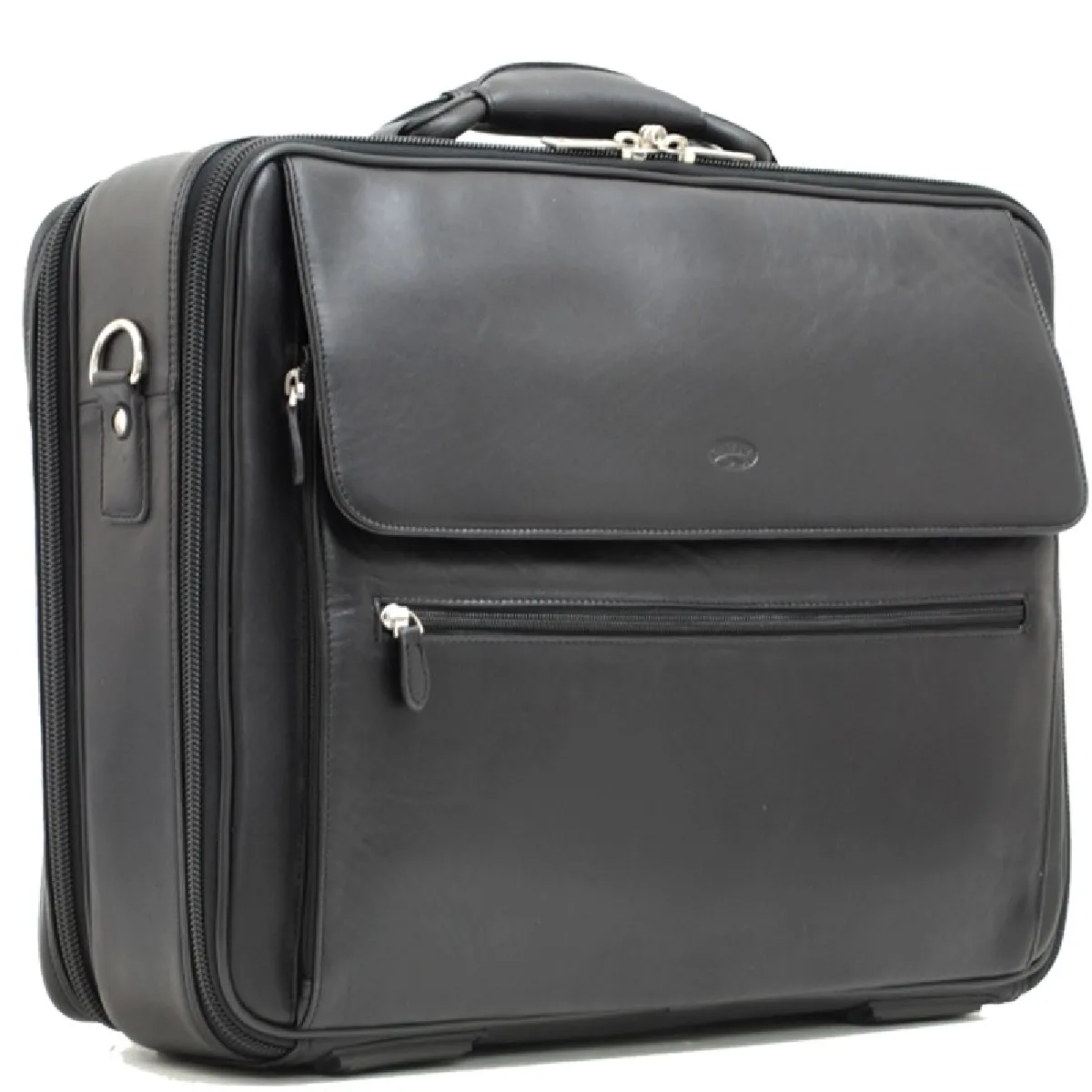 Attaché-case polyvalent en cuir KATANA - noir