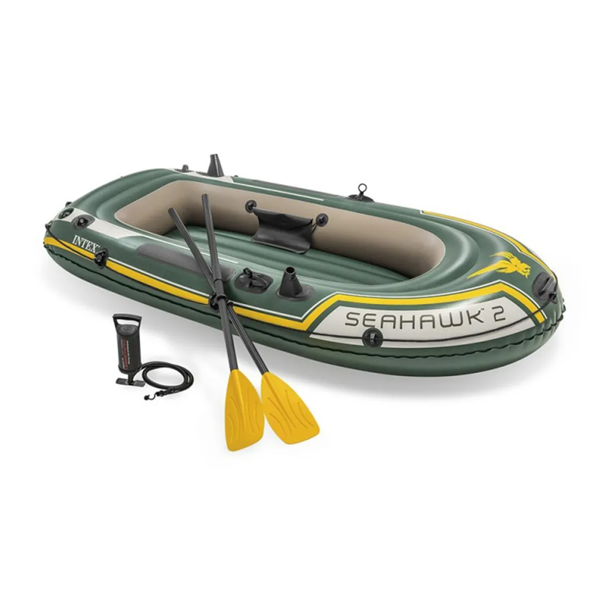 Kit bateau gonflable 2 places Seahawk 2 avec rames et gonfleur - Intex