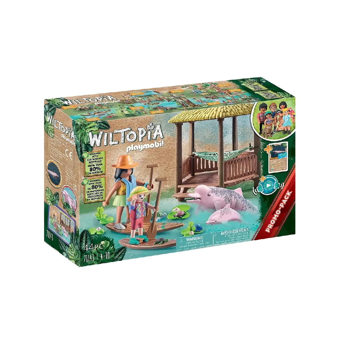 Wiltopia Paddles et dauphins roses