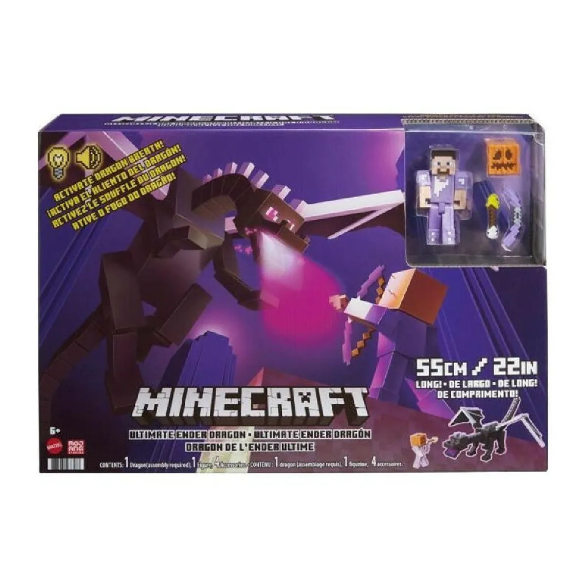 Coffret Figurine Minecraft Dragon Ultime Ender 50 cm