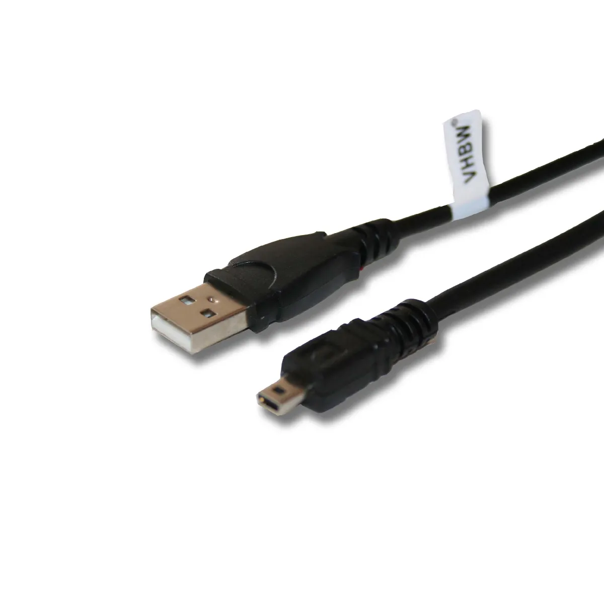 vhbw USB 8Pin câble de données compatible avec Panasonic Lumix DMC-FZ62,DMC-FZ150,DMC-FZ200,DMC-G1,DMC-G2,DMC-G3,UC-E6, UC-E16, UC-E17, I-USB7,I-USB 7