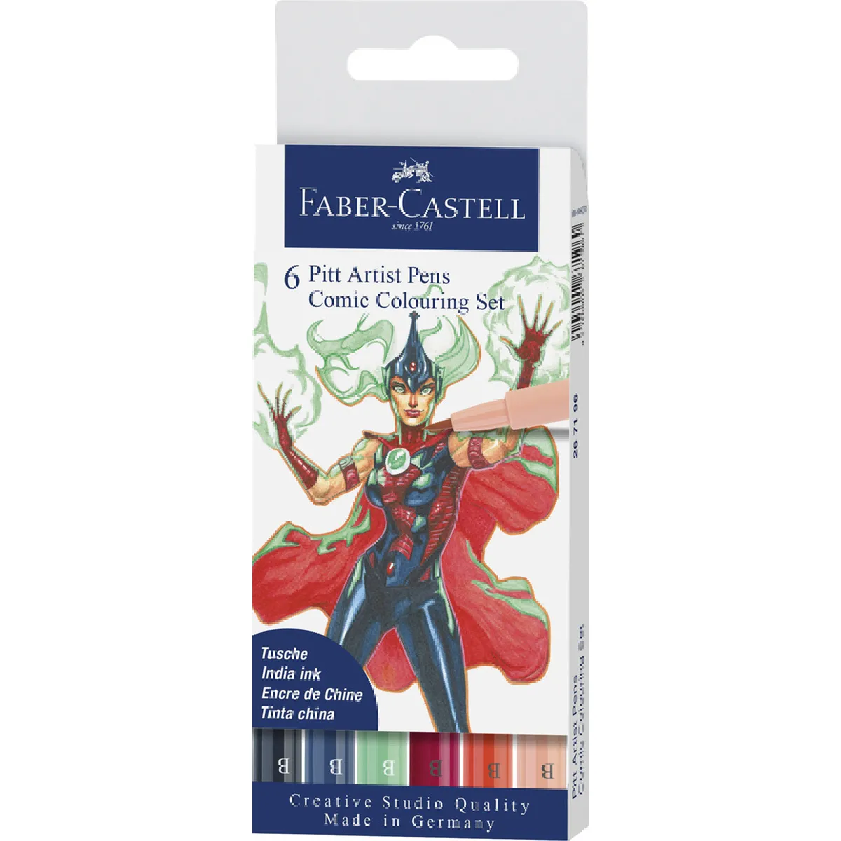 FABER-CASTELL Feutre PITT artist pen, kit Comic ()