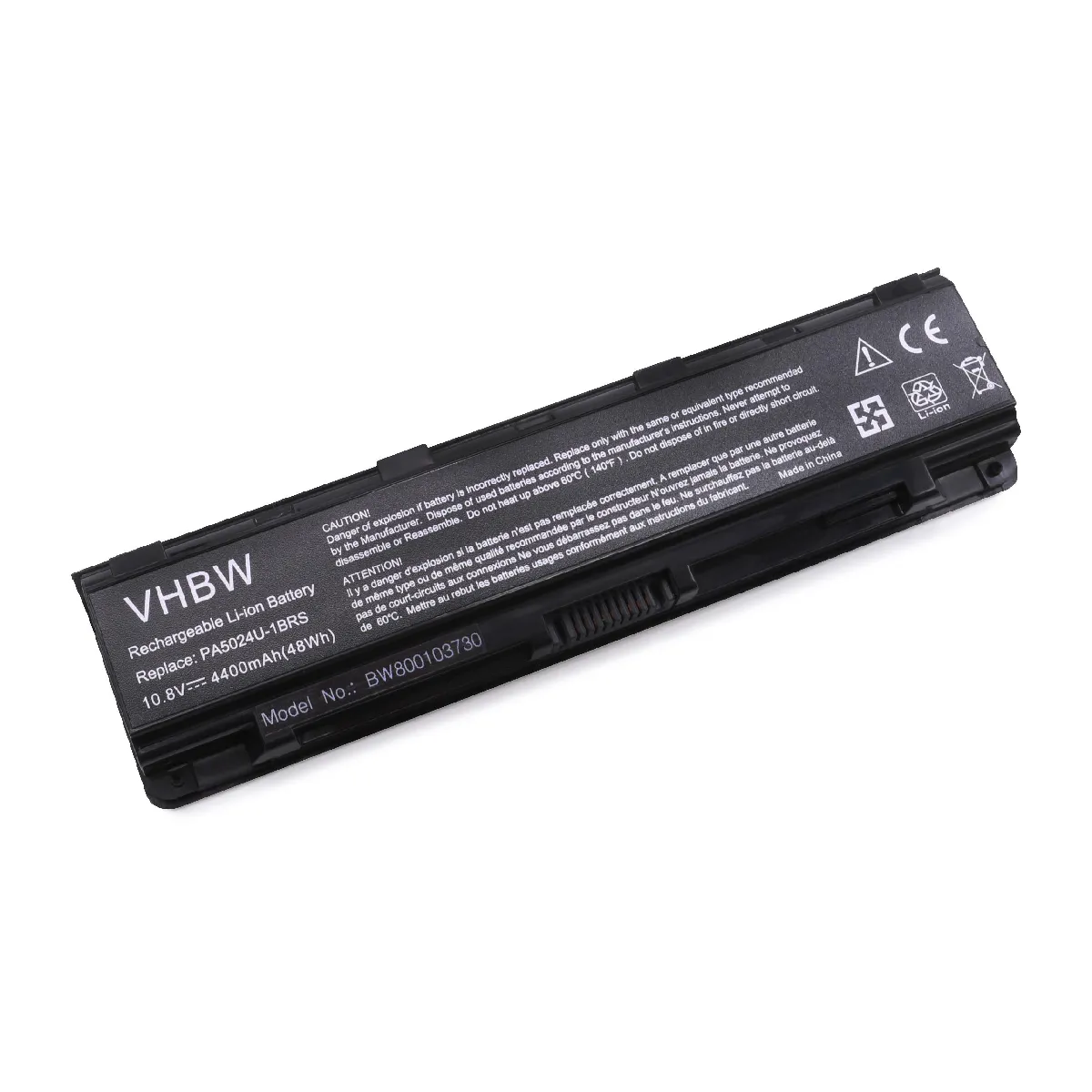 vhbw batterie compatible avec Toshiba Satellite Pro S875, S875D laptop (4400mAh, 10.8V, Li-Ion, noir)