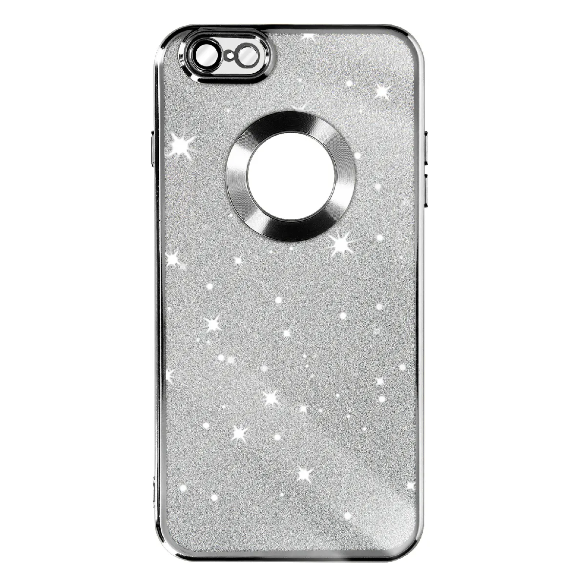 Coque iPhone 6s Plus Paillette Argent