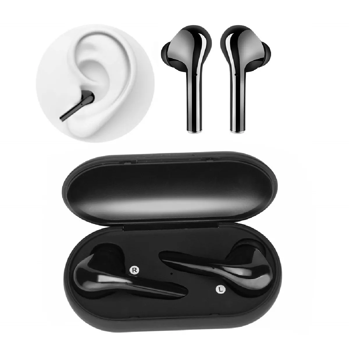 Bluetooth 5.0 Oreillettes casque sans fil Twins basse écouteurs pour HUAWEI FreeBuds