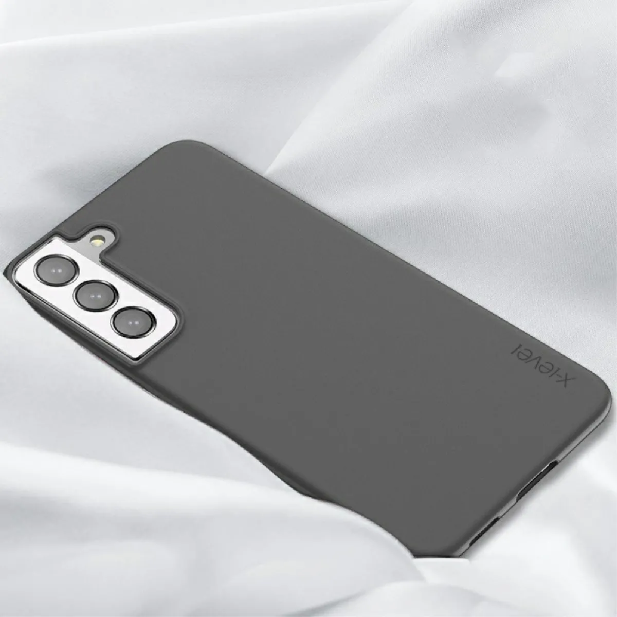 Coque en TPU X-LEVEL surface mate, anti-rayures noir pour votre Samsung Galaxy S22 5G