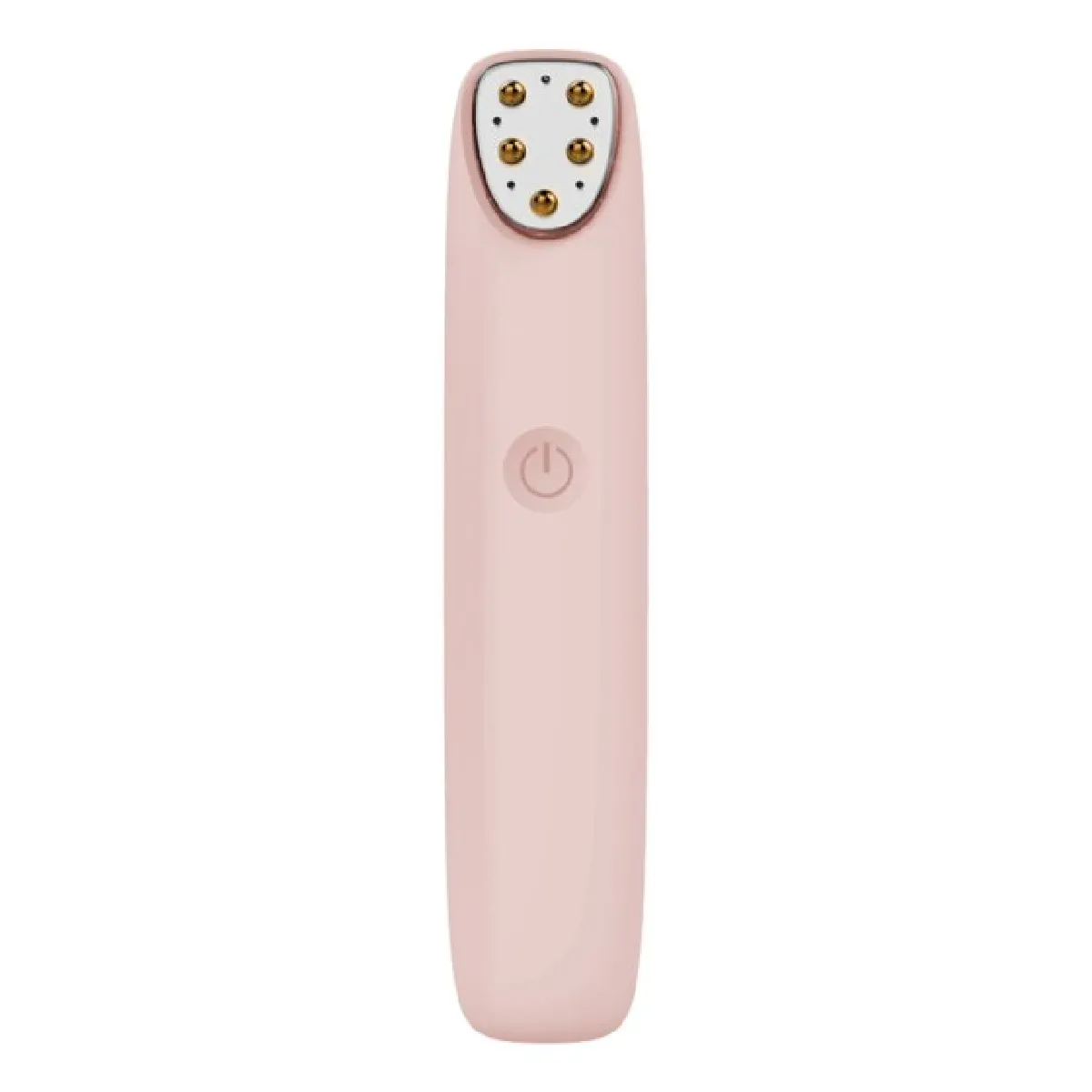 Radiofréquence radiofréquence radiofréquence masseur oculaire visage anti-rides cercle sombre retrait masseur électrique chauffage stylo de massage vibratoire   Appareil de beauté domestique (rose)