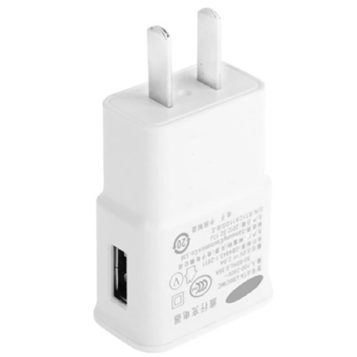 Pour Samsung Galaxy Note II / N7100 / i9220 / i9300 / i9500 prise américaine Adaptateur de charge USB 5V 2.0A