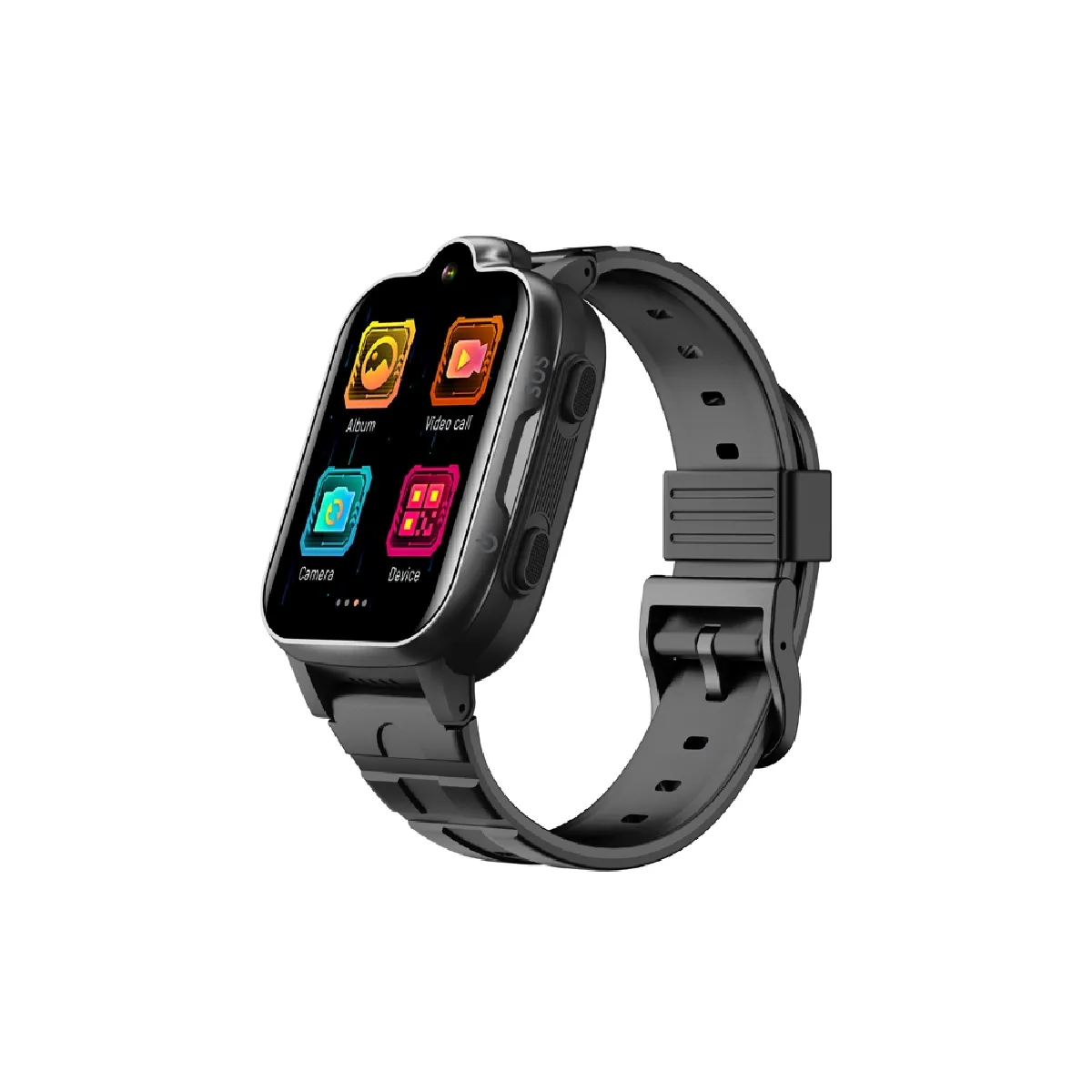 Eko Montre Connectée Enfant 4G GPS avec Micro et Fonction SOS Noir