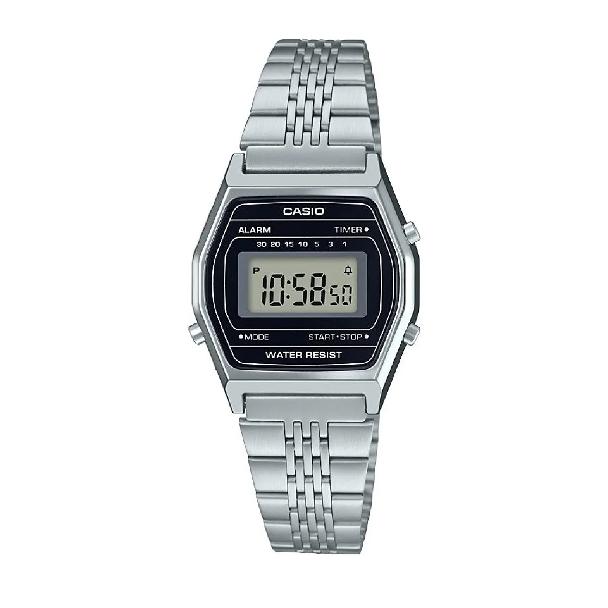 CASIO Montre Vintage Original Case LA690WEA-1EF - Femme - Argent