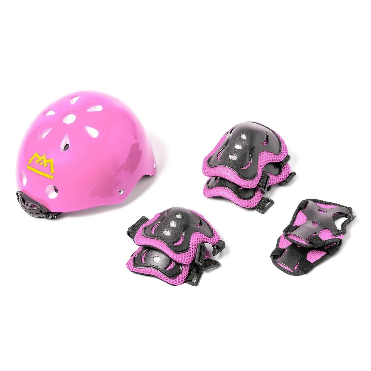 SET DE PROTECTION pour enfant avec casque ATLAS Rose