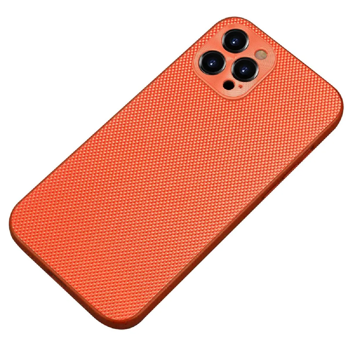 Coque en TPU + nylon anti-chute, flexible pour votre iPhone 14 Plus - orange