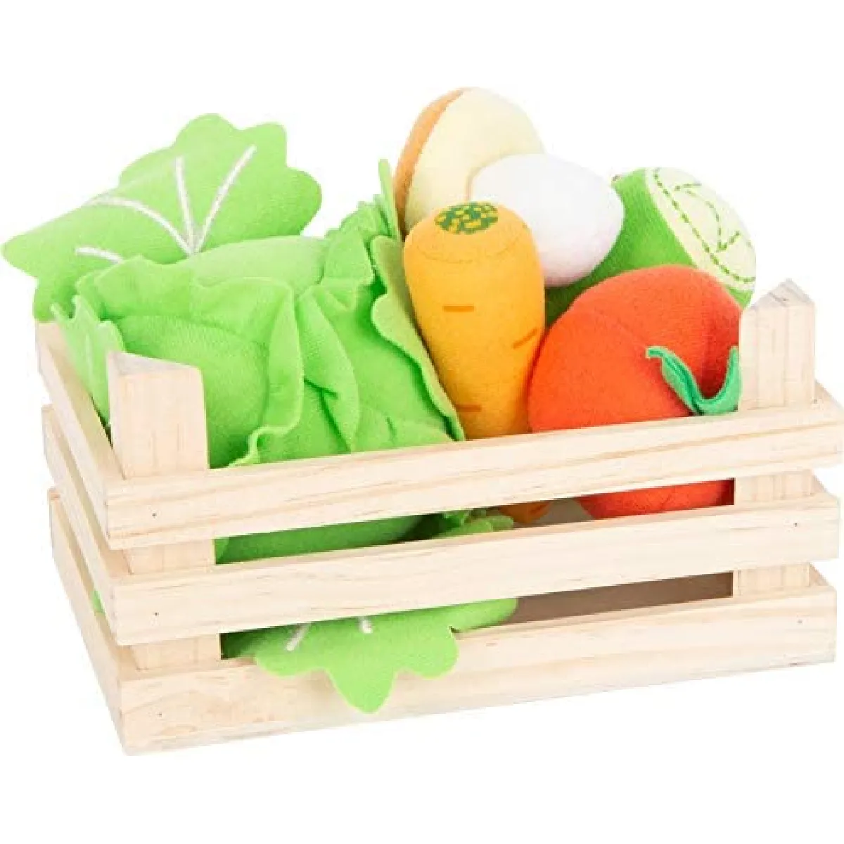 Set de légumes Caisse en Bois