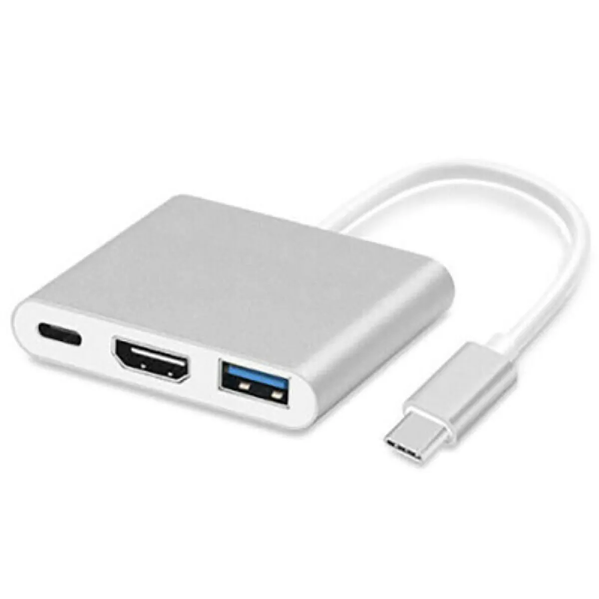 3 câble adaptateur OTG de type 1 C à USB-C 4K USB 3.0 Hub HDMI pour Apple