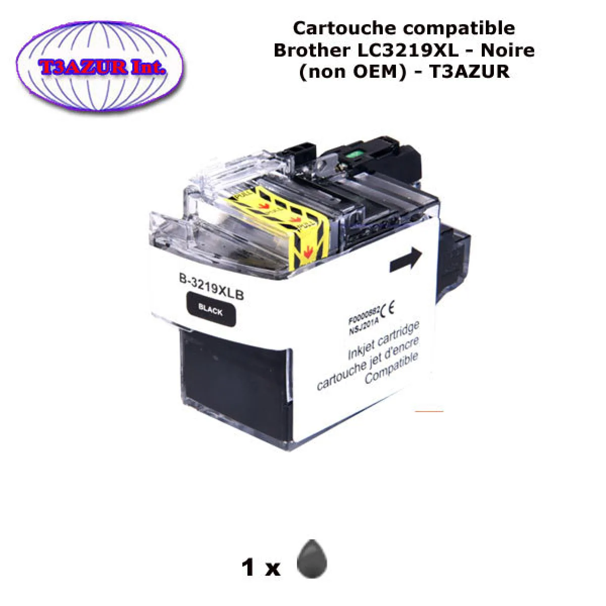 Cartouche compatible Brother LC3219XL pour Brother MFC J5330DW J5335DW J5730DW J5930DW J6530DW J6930DW,J6935DW Noire - T3AZUR