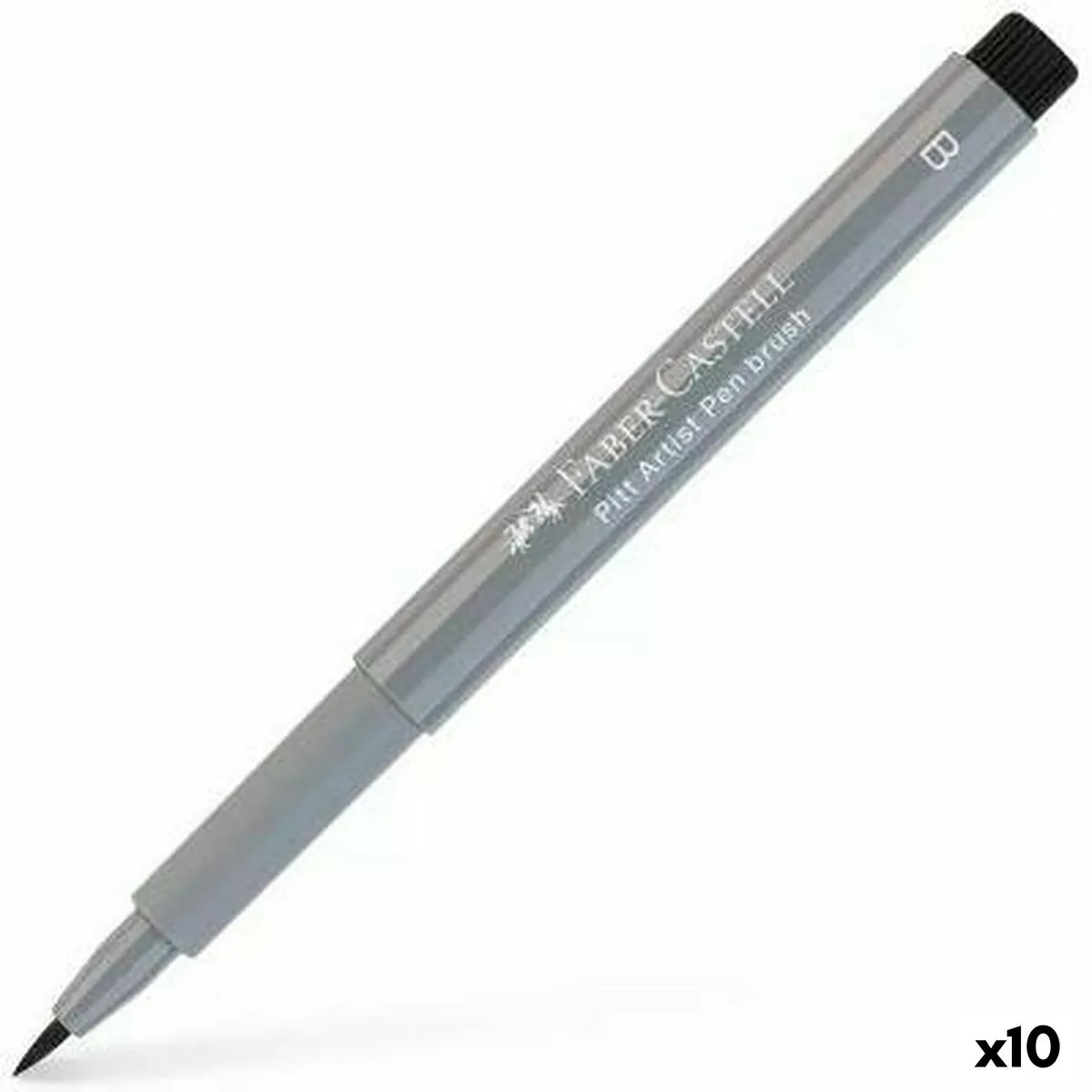 Feutres Faber-Castell Pitt Artist III Gris clair 10 Unités