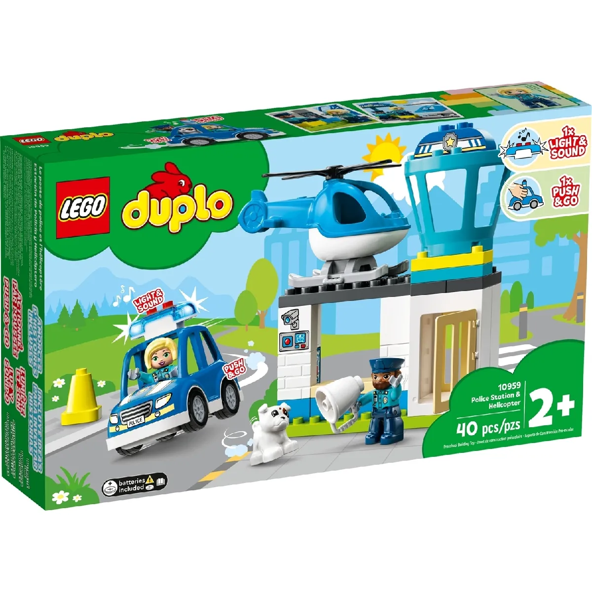 Duplo Le commissariat et l'hélicoptère de la police