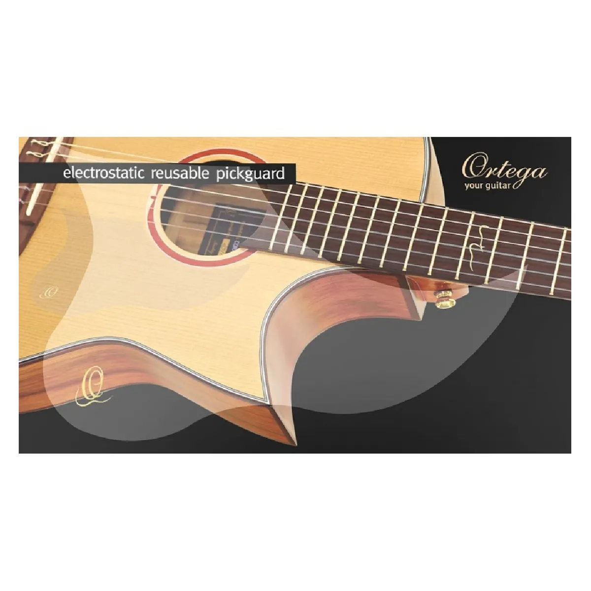 Pickguard transparent guitare électrostatique - Ortega OERP