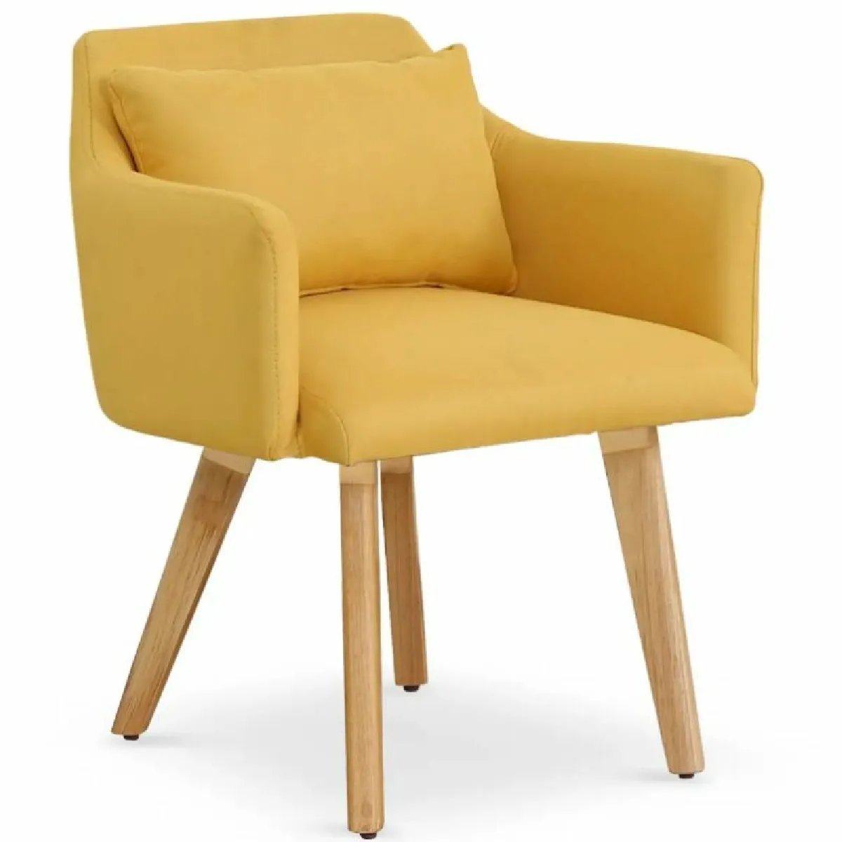 Fauteuil Scandinave Alan 70cm Jaune