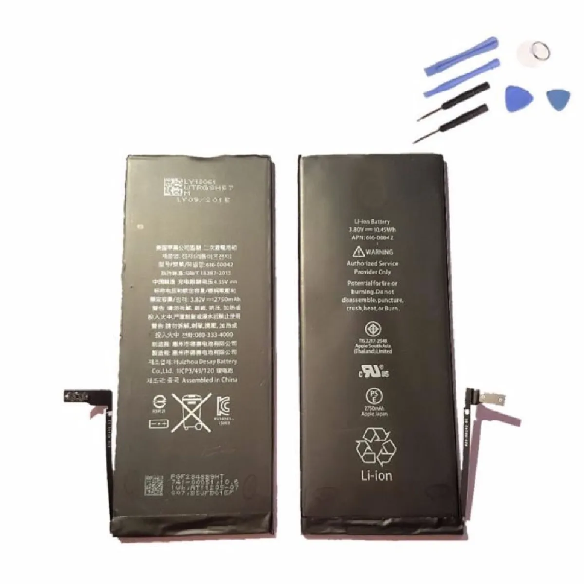 Batterie 3.80V 2750mAh 10.45Wh Pour iphone 6Splus +7 outils