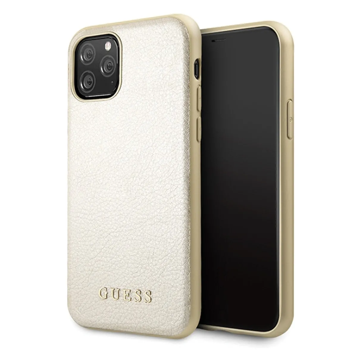 guess guhcn58iglgo iphone 11 pro zloty/gold hard coque iridescent