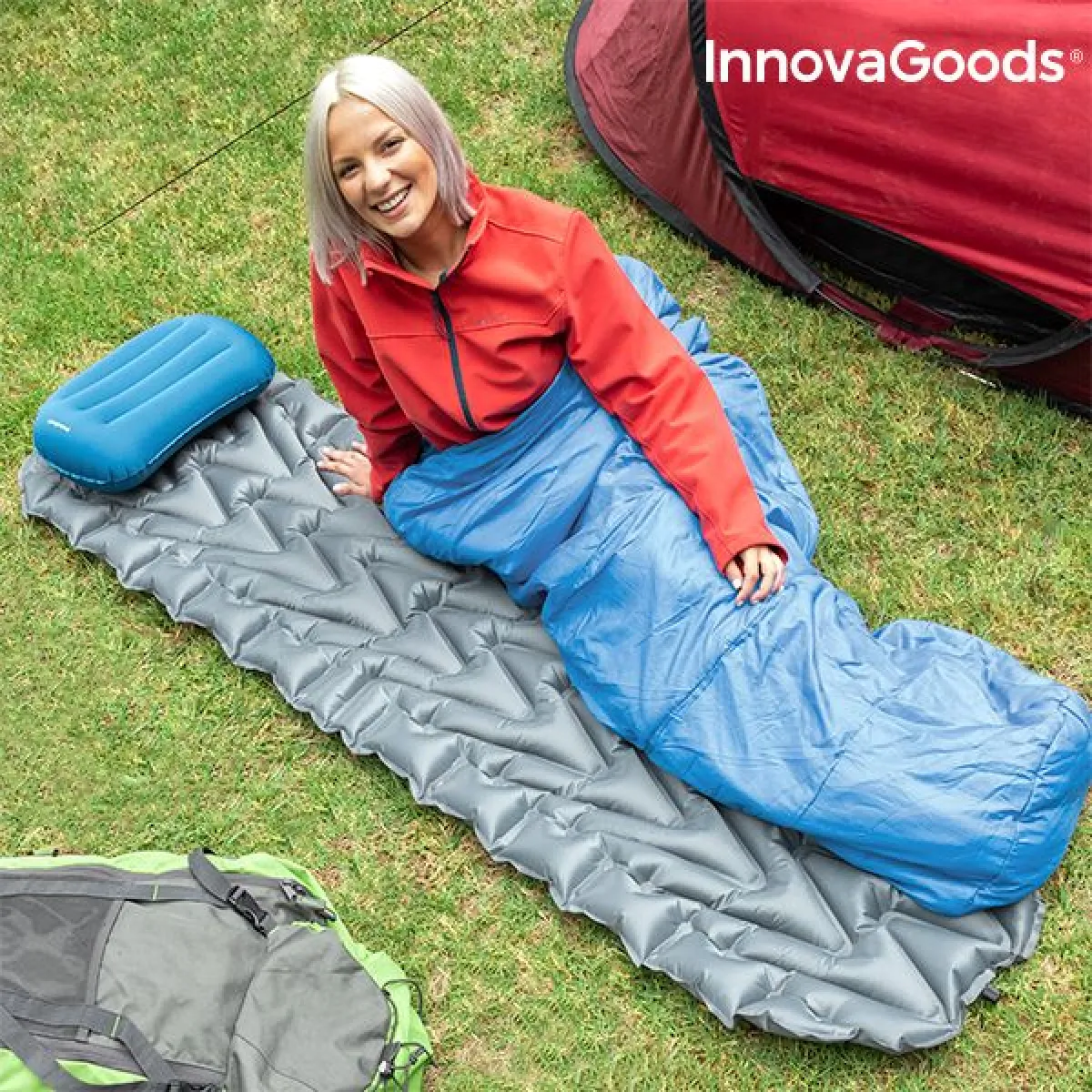 Matelas et oreiller gonflables Ultralight InnovaGoods