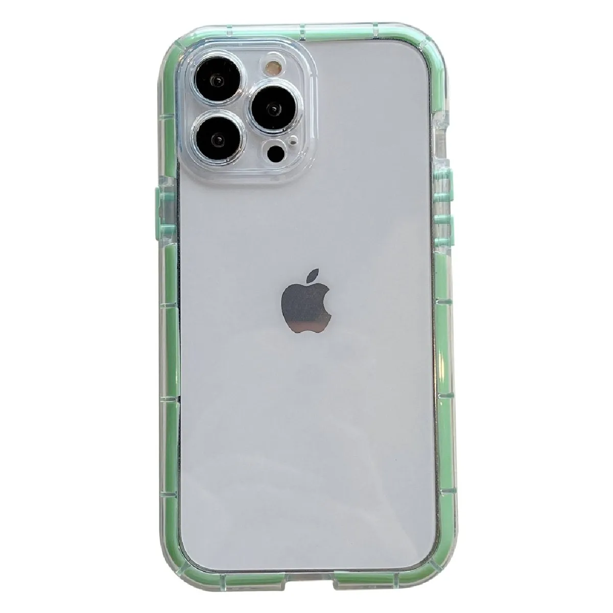 Coque en TPU lumineux noctilucide, antichoc, flexible pour votre iPhone 14 Pro Max - vert transparent