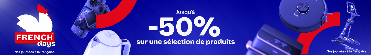 French Days : jusqu'&agrave; -50% sur une s&eacute;lection de produits