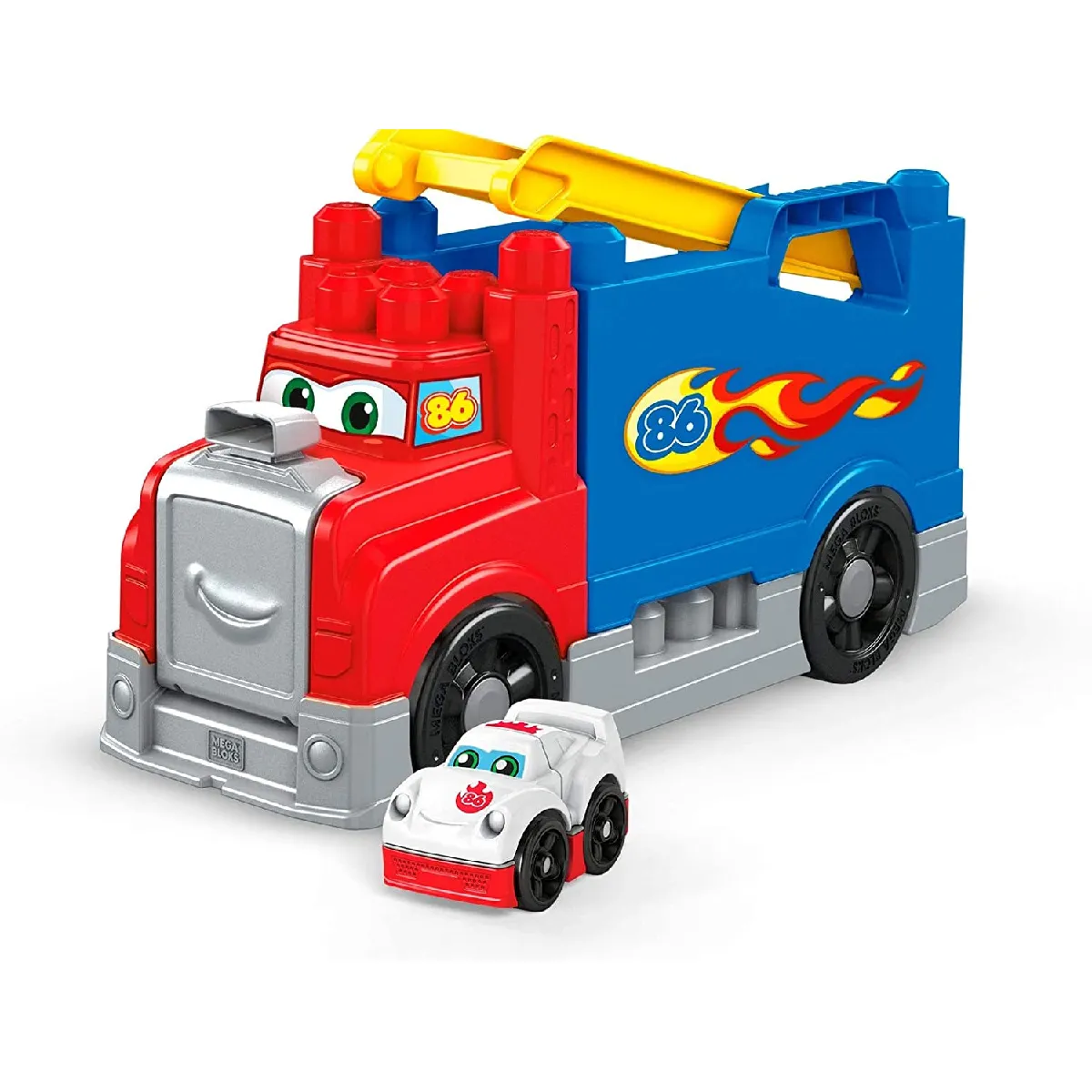 jeu de voiture Mon Camion de Course et de blocs de construction de 15 pièces pour bébé et enfant de 1 à 5 ans