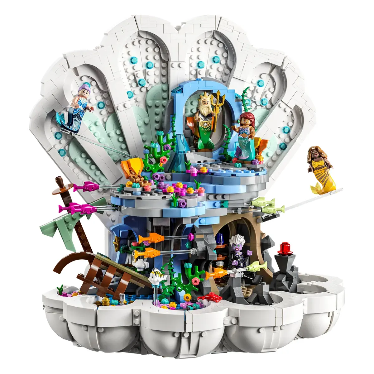 Lego 43225 Le Coquillage Royal de La Petite Sirène Multicolore