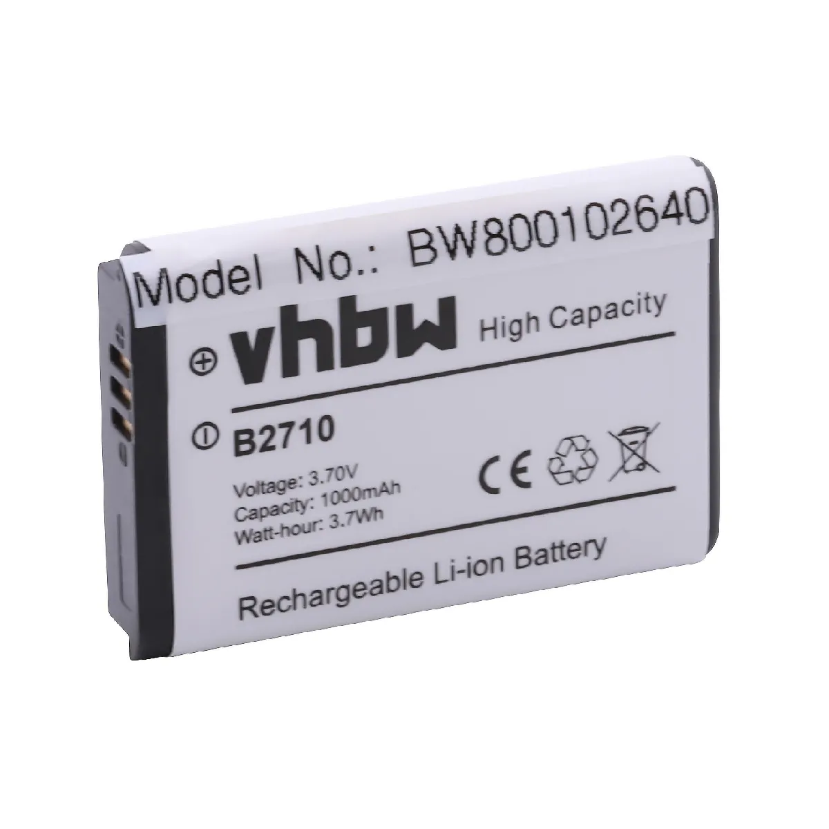 vhbw batterie compatible avec Samsung GT-B2710 smartphone (1000mAh, 3,7V, Li-Ion)