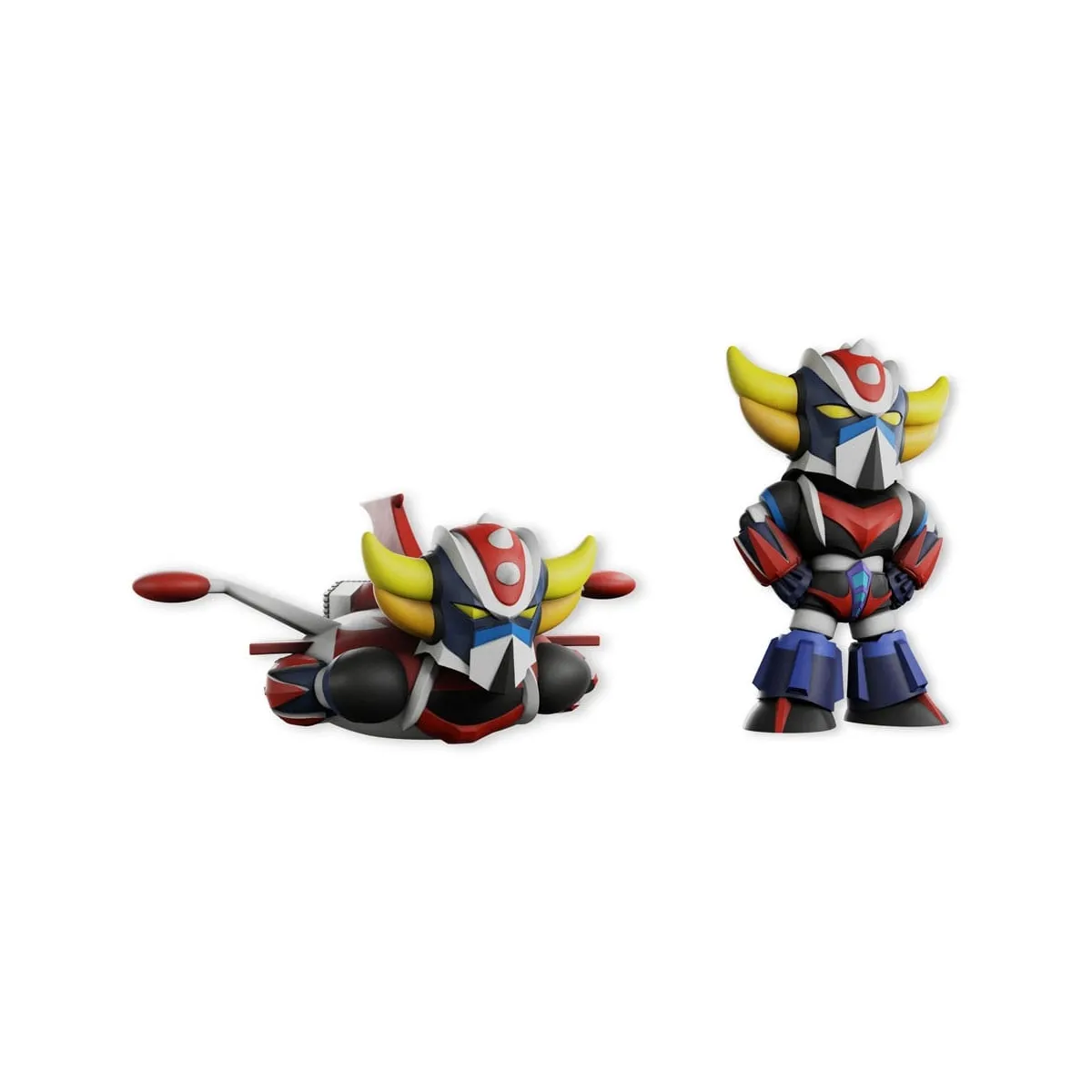 Goldorak - Pack 2 figurines soucoupe & Goldorak debout 7 cm