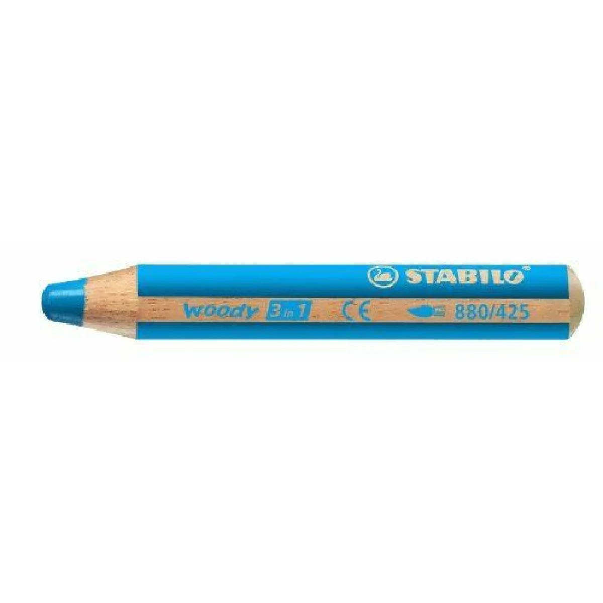 Stabilo Woody Lot de 5 Crayons de couleur Bleu cobalt moyen