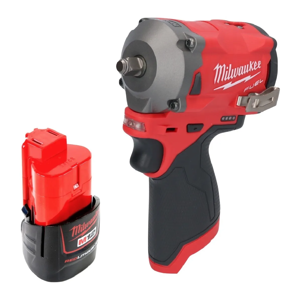 Milwaukee M12 FIW38-201 Clé à choc sans fil 12 V 339 Nm 3/8'' Brushless + 1x batterie 2,0 Ah - sans chargeur