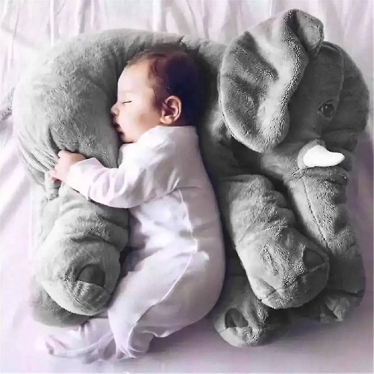 Peluche animal coussin enfant bébé coussin doux pour dormir jouet mignon éléphant coton