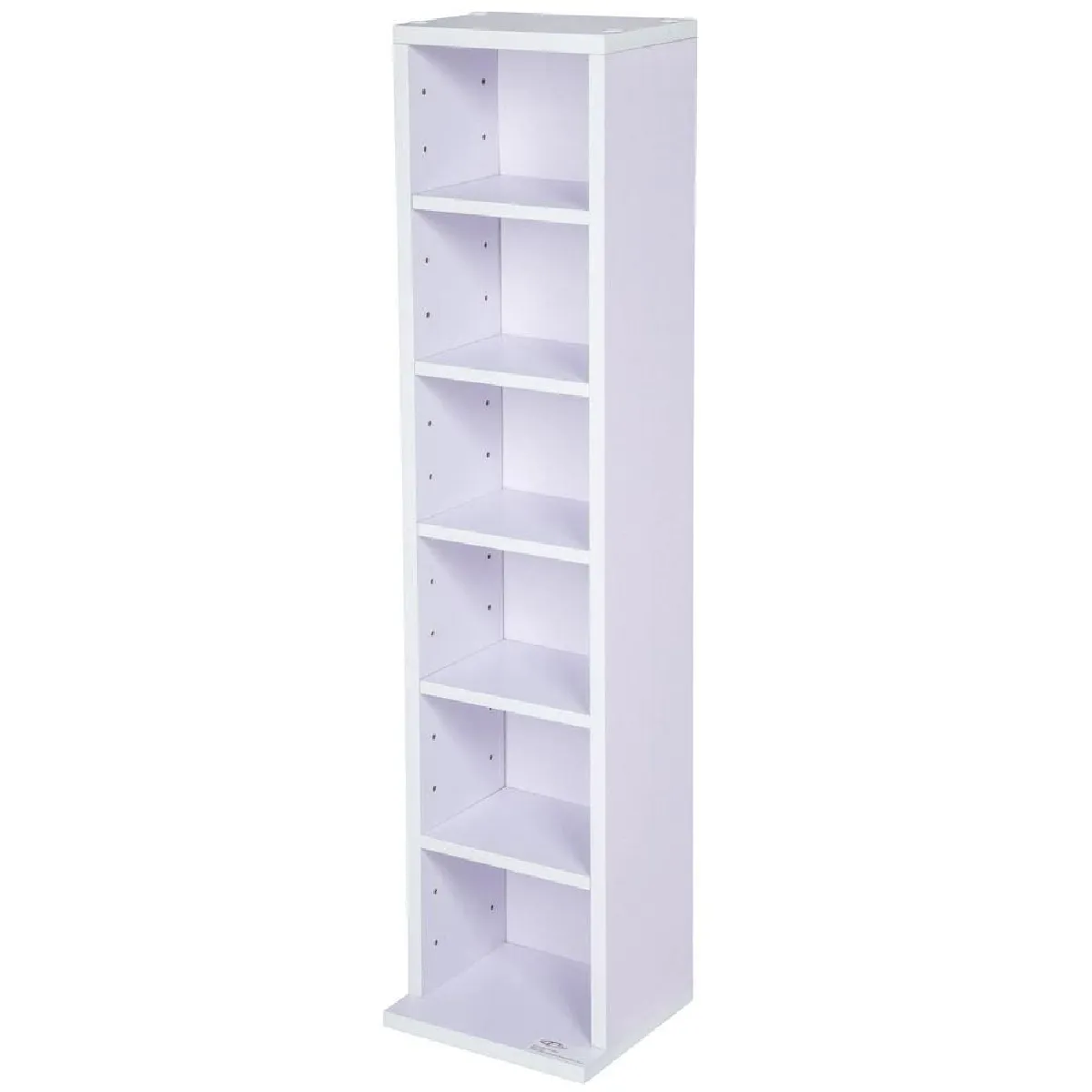 Armoire étagère rangement CD / DVD meuble de rangement pour 100 CDs blanc/violet 0508023/2