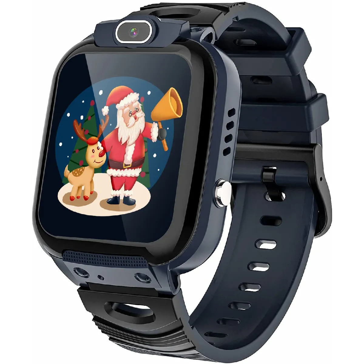 Montre Connectée Enfant 14 Jeux-MP3 Musique, Vidéo Caméra Montre Connectée pour Enfant SOS Appels Téléphoniques Réveil Calculatrice Smartwatch Enfant Filles Garçons Cadeau avec 1GB SD Card(noir)