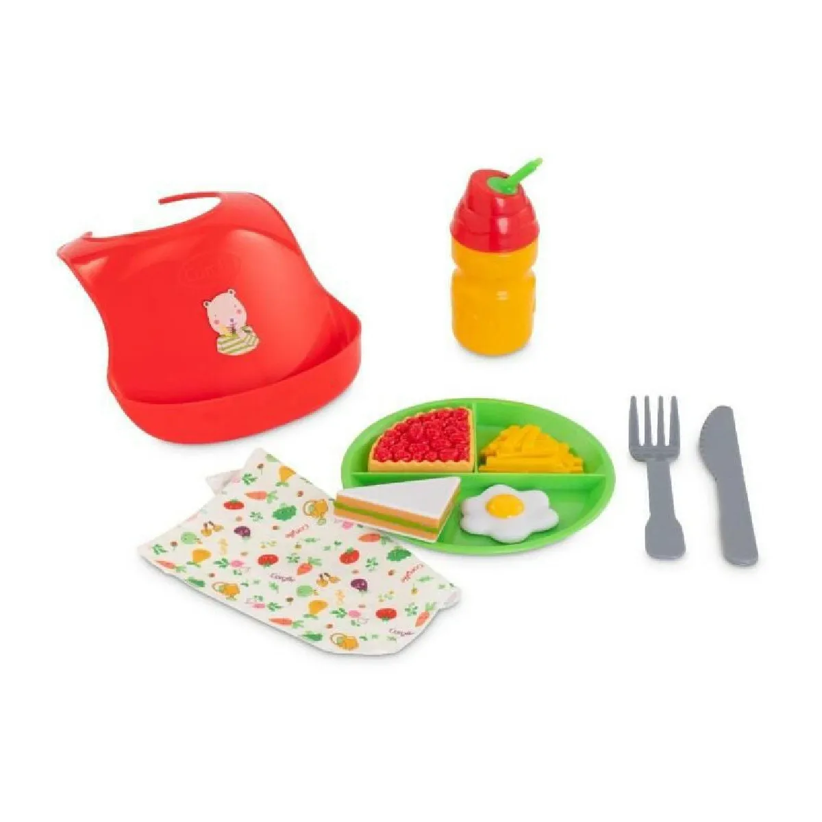 COROLLE - Coffret Bon Appétit - 10 accessoires repas - pour poupon 36 et 42 cm - des 2 ans