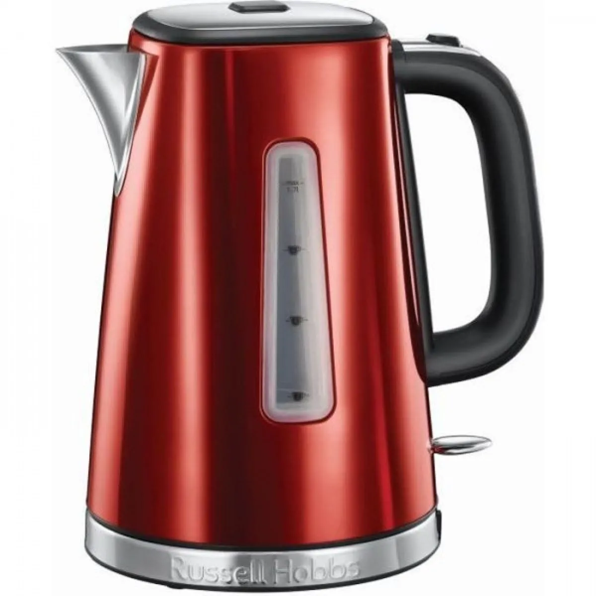 Bouilloire Electrique RUSSELL HOBBS 23210-70 Electrique 1.7L Luna, Ébullition Rapide, Niveau Eau Visible, Ouverture Facile - Rouge