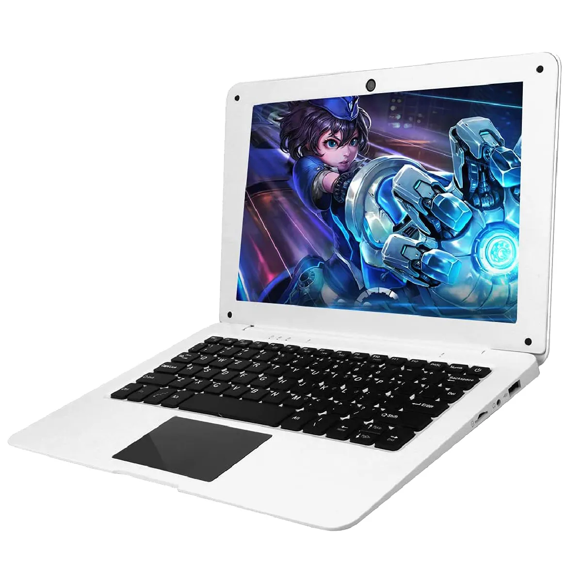 Pc Portable Pas Cher Android 7.1 HDMI 10.1' Ordi Portable 2 Go+16 Go WiFi Blanc YONIS