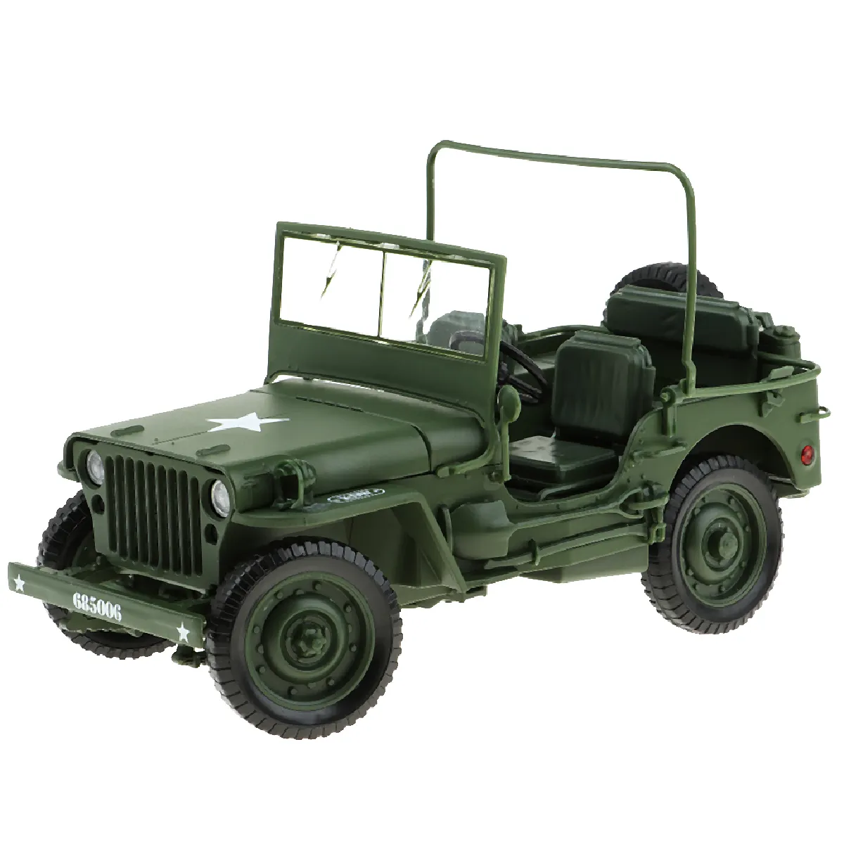 Véhicule Miniature Jeep Militaire métal car