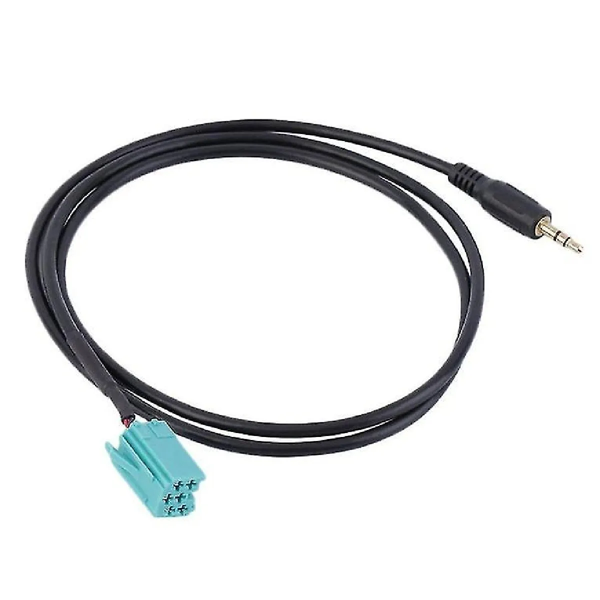 Câble audio adaptateur d'entrée auxiliaire Jack 3,5 mm pour Renault Clio 2005-2012