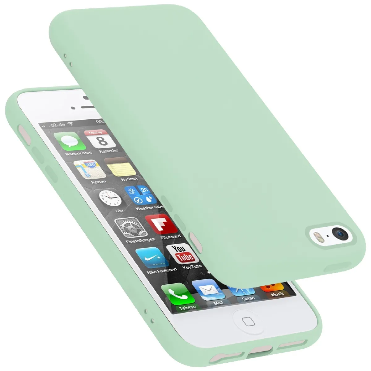 Coque iPhone 5 / 5S / SE 2016 Etui en Vert