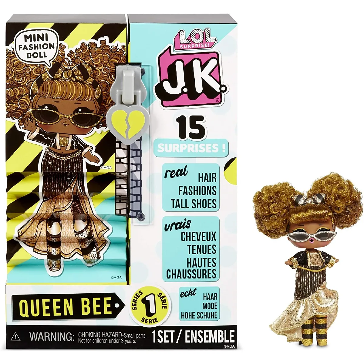 Zapf Creation 570783E7C - L.O.L. Surprise J.K. Doll- Queen Bee