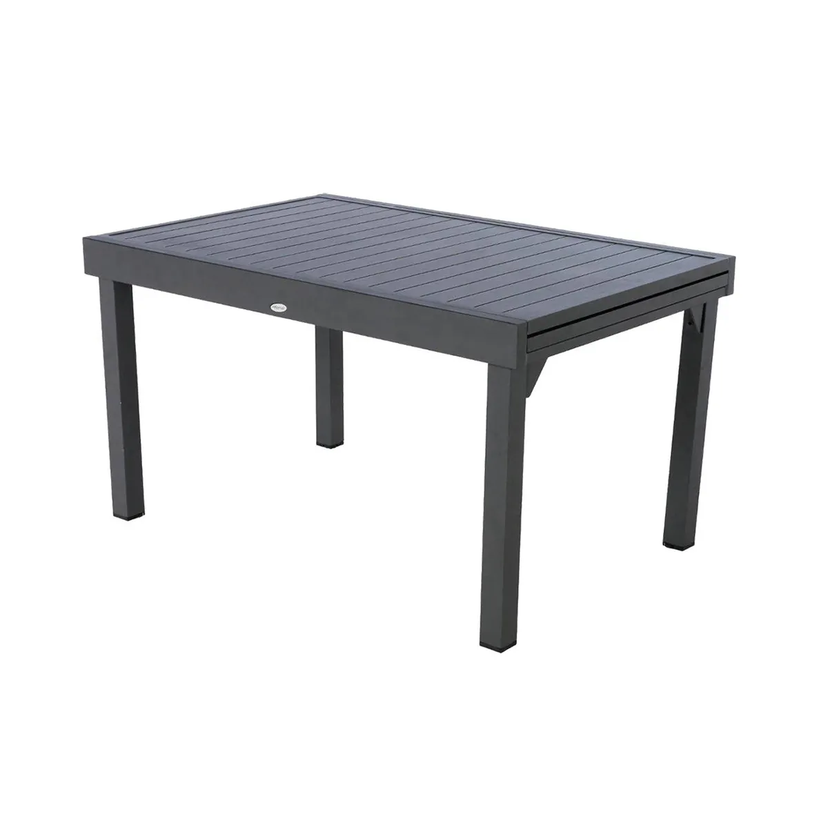 Table extensible rectangulaire alu Piazza 6/10 places Graphite - Hespéride