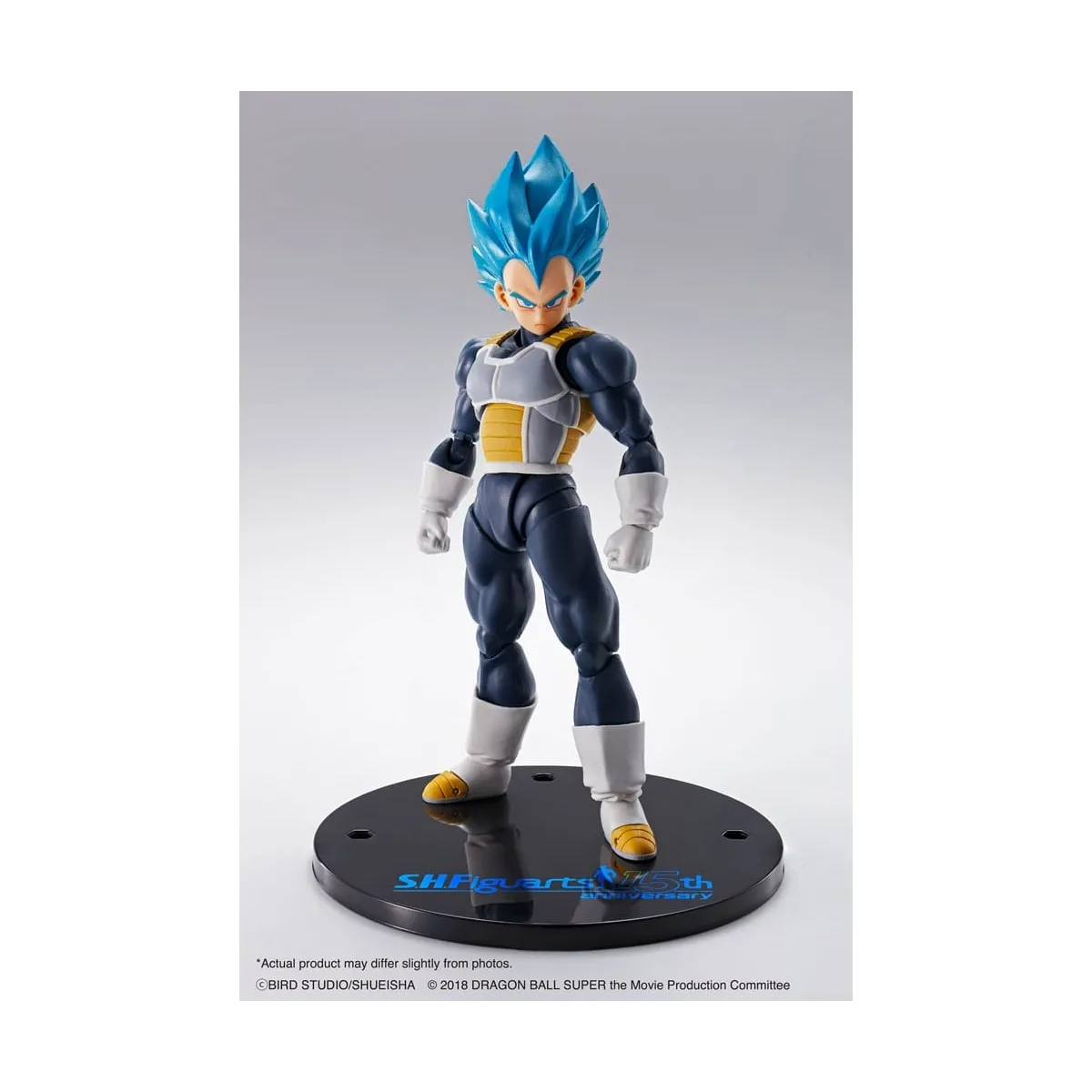 Dragon Ball Super - Figurine S.H. Figuarts Vegeta Super Saiyan Blue (15th Anniversary Version) 14 cm