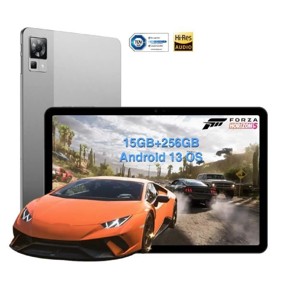 Tablette Tactile DOOGEE T30 Pro PC - G99-Octa Core - Android 13 8580mAh-6nm,Écran 11" 2.5K -15Go+256Go-SD 2To TÜV SÜD 20+8MP -Gris