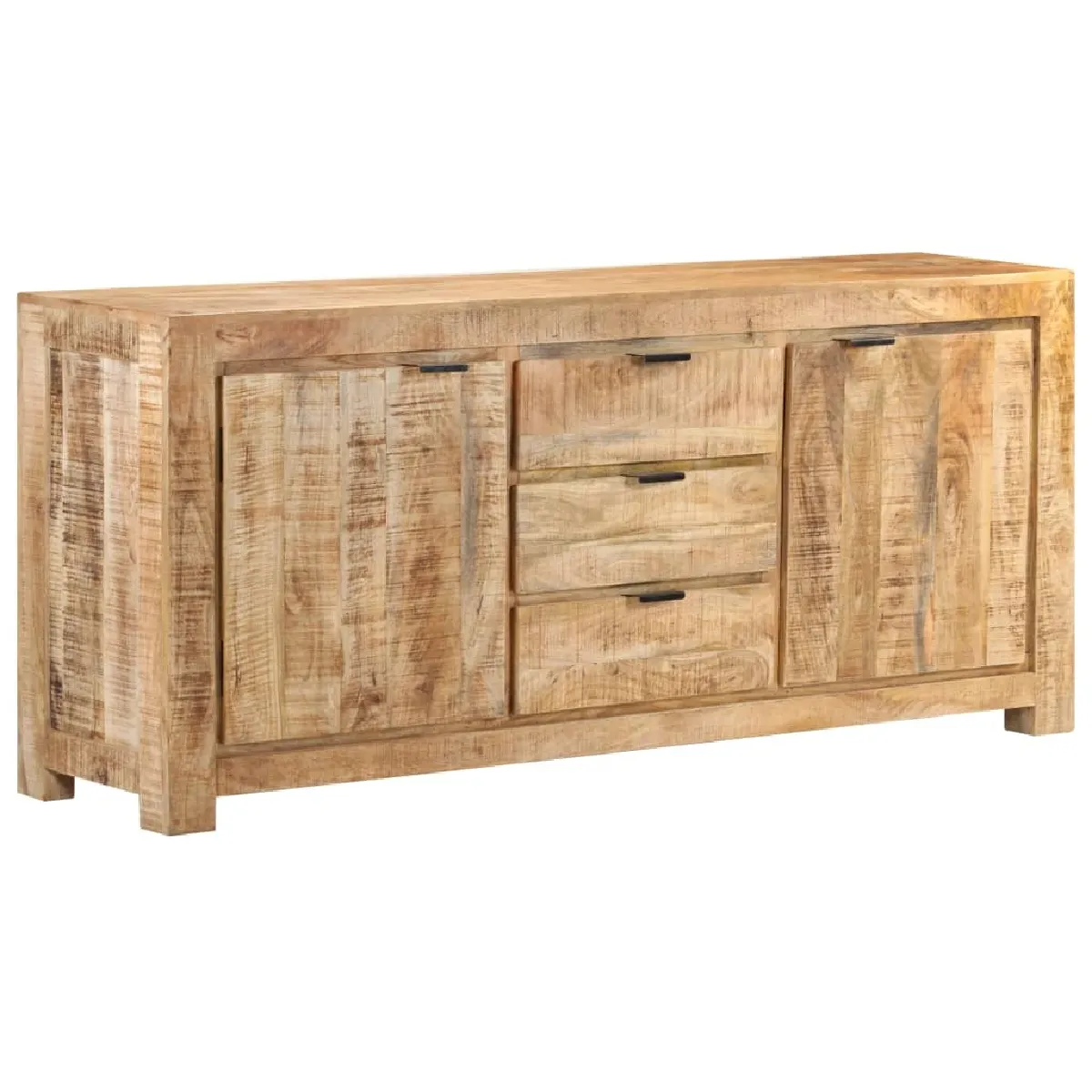 Buffet,Meuble de Rangement,commode pour salon,Cuisine 175x40x75 cm Bois de manguier brut -MN84254